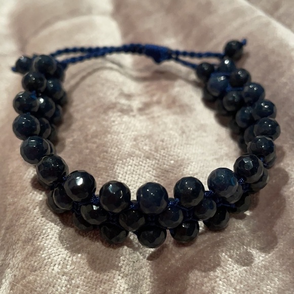 GENUINE Chalcedony Briolette Beaded Bracelet NWOTS - Picture 5 of 13